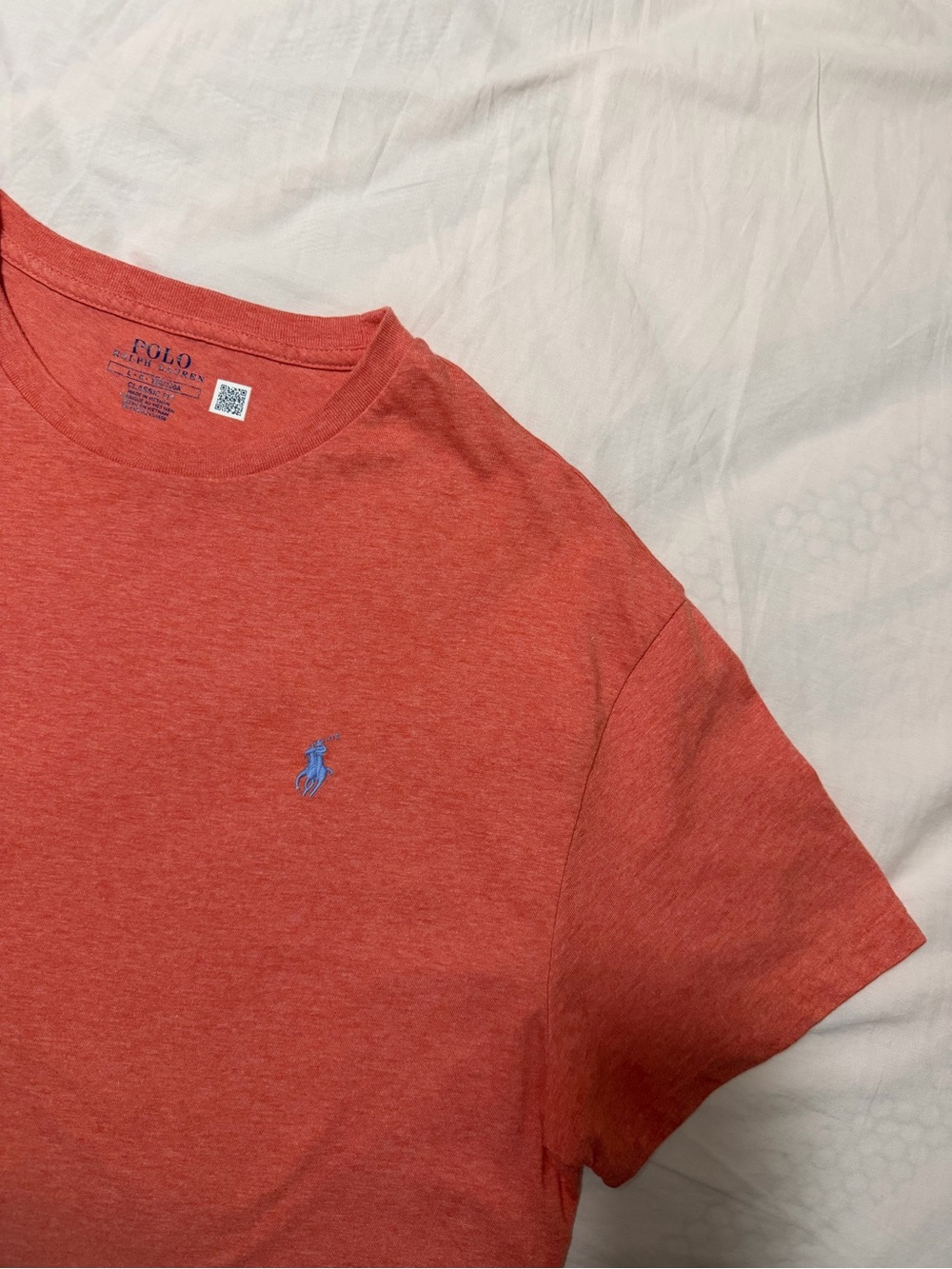Polo Ralph Lauren Men's Classic Fit T-Shirt short sleeve Heathered Coral Pink